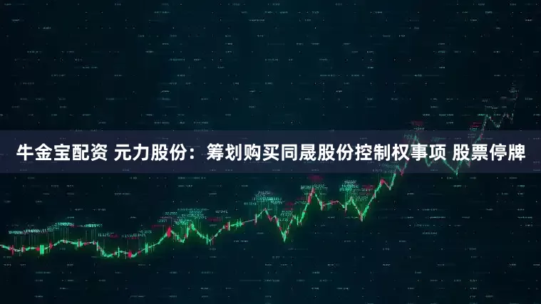 牛金宝配资 元力股份：筹划购买同晟股份控制权事项 股票停牌