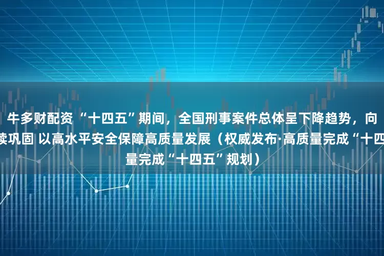 牛多财配资 “十四五”期间，全国刑事案件总体呈下降趋势，向好态势持续巩固 以高水平安全保障高质量发展（权威发布·高质量完成“十四五”规划）